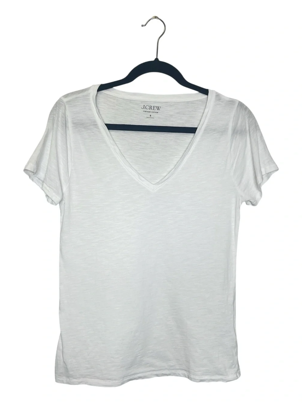 J. Crew Vintage Cotton V Neck Short Sleeve Classic Tee size Small